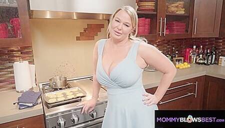 My New Stepmom London River Lets Me Titty Fuck Her
