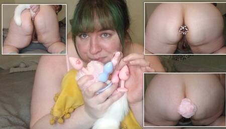 Trying Out 5 New Butt Plugs in My Fat BBW Ass