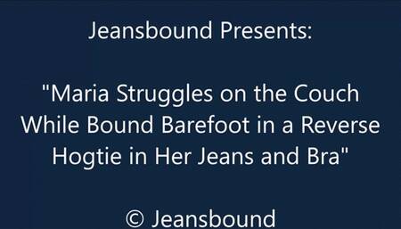 Maria in a Reverse Hogtie on the Couch – HD