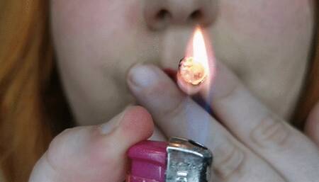 Super up close deep inhales