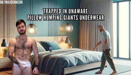 Trapped in unaware pillow humping giants underwear