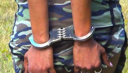 Anise - Back Cuffed Walking in Park (MP4)