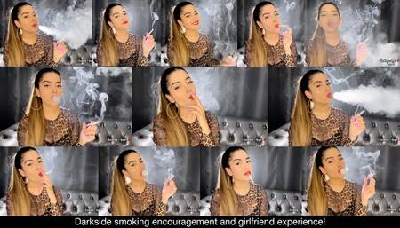 Your smoker girlfriend wants you to become addicted to cigarettes! Darkside smoking encouragement