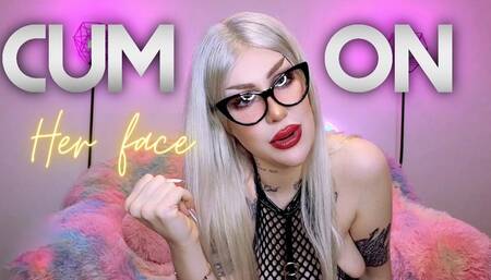 Cum on her face 720p