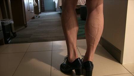 Christal Bentley, the retro shoes, her calves