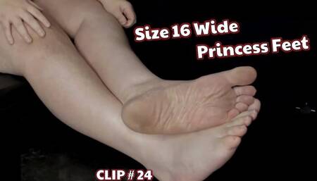 #24 Size 16 Wide Princess Feet (no sound)