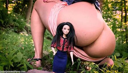 NO Screams or Voice Edits Version - Ass & Farts Slave Torment For My Shrunken Bitch Co-Worker Katie, The Saga Continues, Pt 2 - MOV 1920x1080p