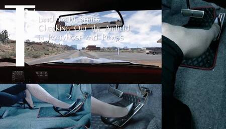 Land Yacht Series: Checking Out the Airfield in Pantyhose and Pumps (mp4 1080p)