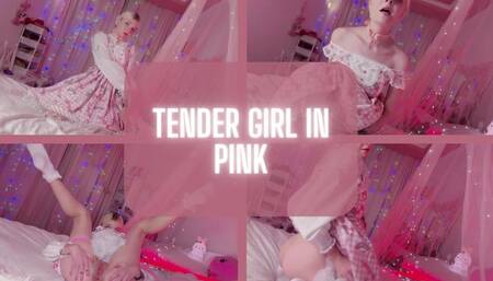 Tender girl in pink