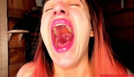 Redhead never stop yawning wmv