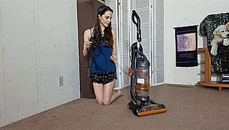 Tease & Tidy: Vacuuming In The Nude (4K - UHD 2160p MP4)