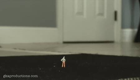 Unaware Ivy Secret Squashes & Crushes Tiny Shrunken Slumber Party Friends (HD 1080p MP4)