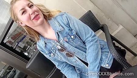 Lila Fray Gives Stranger A Blowjob By The Uni