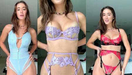 Natalie Roush Nude See Though Try On Haul PPV Video