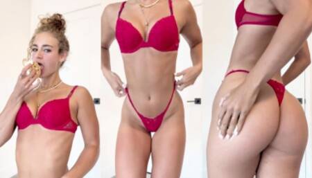 Claire Stone Nude Strip Lingerie PPV Video Leaked