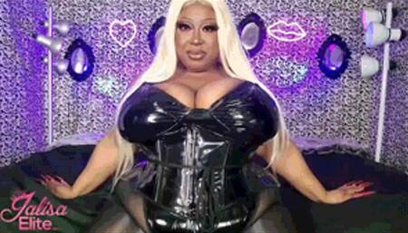 Big Sensual SHINY Tit Worship in Vinyl