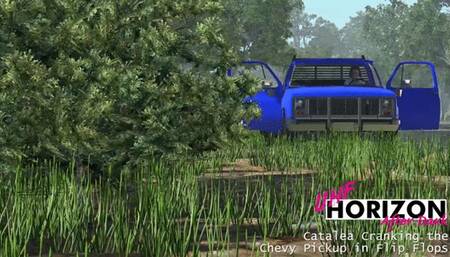 Catalea Cranking the Chevy Pickup in Flip Flops 1080p