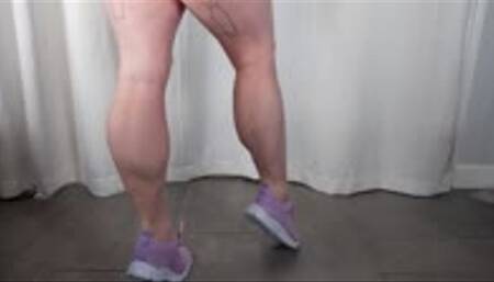 Calf Muscle Flex in Lavender Sneakers MP4 1080