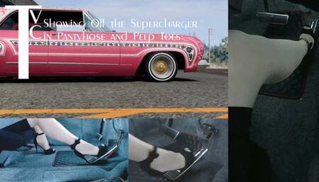 Showing Off the Supercharger in Pantyhose and Peep Toes (mp4 1080p)