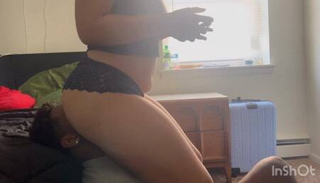 Ignoring him while farting