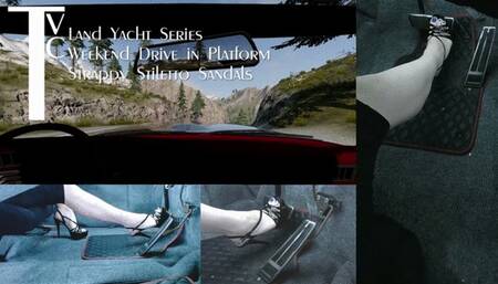 Land Yacht Series: Weekend Drive in Platform Strappy Stiletto Sandals (mp4 1080p)