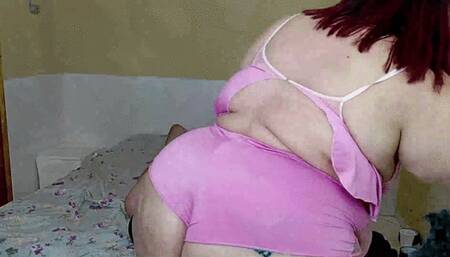 Farting BBW new actress, part 2, by Sammy BBW and Slave Covered, (cam by Manu) FULL HD