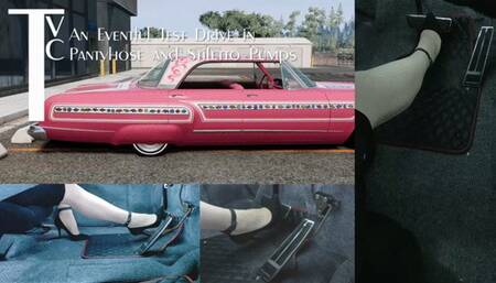An Eventful Test Drive in Pantyhose and Stiletto Pumps (mp4 1080p)
