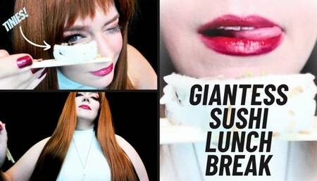 Giantess Sushi Lunch Break