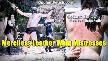 Merciless Leather Whip Mistresses WMV