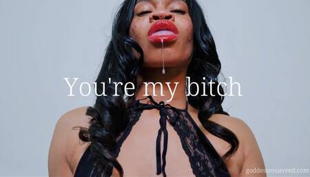 Addiction Lip Worship- Ebony Domme Goddess Rosie Reed Deepens Your Lipstick Fetish Addiction With Red Lipstick Lip Worship- 1080p HD