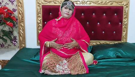 Beautiful Indian Sexy Bride Sex with Dildo in Wedding Dress