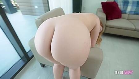 Chloe Cooper In Hot Thicc Step Daughter Accidently Stuck In The Couch