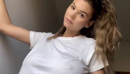 Ashley Tervort Tits See Through Wet Shirt Video Leaked
