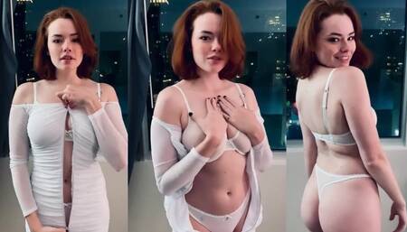 Sabrina Lynn itssabrinalynn Strips White Lingerie Video Leaked