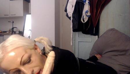 Deep Throating a Dildo to Worship My Lord