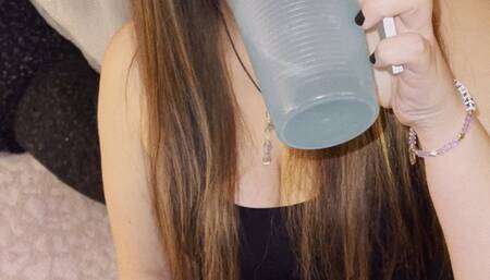 Deep Inhales in Leather Pants