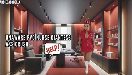 Unaware Giantess Nurse Ass Crush