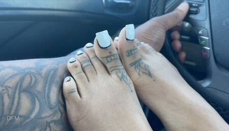 “Ex car feet on my arm”