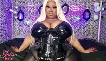 Big Sensual SHINY Tit Worship in Vinyl (MP4 Version)