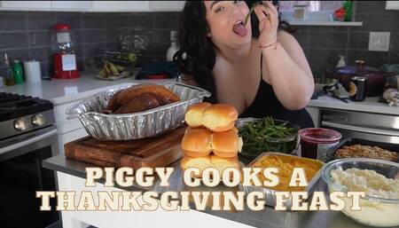 Piggy Cooks A Feast * Thanksgiving Cooking Vlog