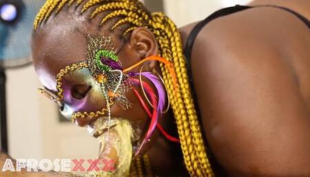 Lizzy Pukey being nasty throwing up on fat cock ebony pukejob