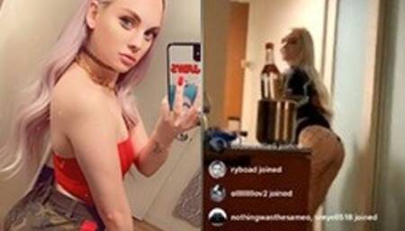 CourtneyySmoke Flashes her Ass to Evan TwitchCon