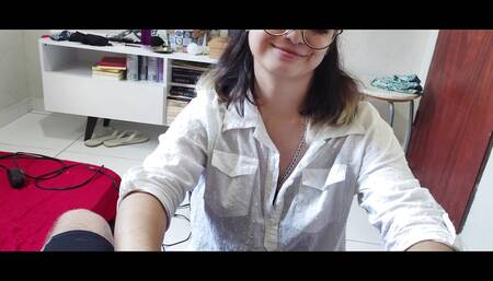 White Wolf Ofc - I Recorded White Moon Vip's Cute Little Face as She Sucked My Cock