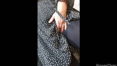 Curvy and Horny Mature MILF in Pantyhose Plays with Herself in the Office
