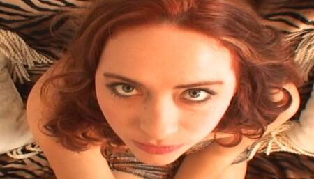 Snakeskin dress blowjob and cum swallows WMV