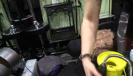 high heels licking dildo sucking and anal fuck this slut LENA