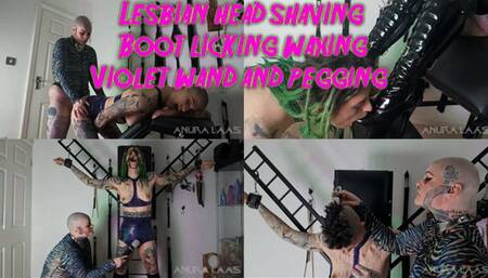 Femdom Lesbian Head Shaving Pegging Wax Play Teas Torment Denial x