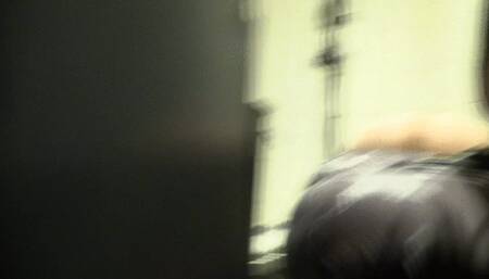 fisting with latex gloves in this bathroom