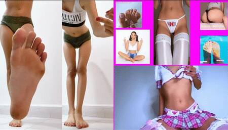 Feet, CEI, & Humiliation Compilation by Majesty Natalie! KINKS: Soles, JOI