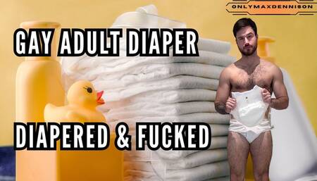 Gay adult diaper - diaper & fucked